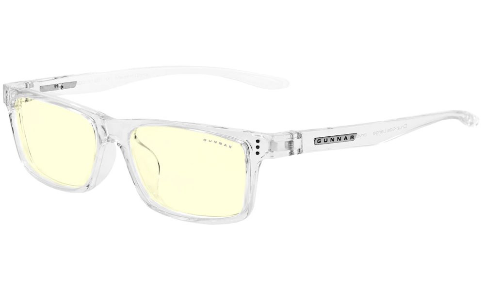 GUNNAR kancelářske/herní brýle  CRUZ KIDS LARGE (8-12) CRYSTAL jantarová skla BLF 65 NATURAL focus