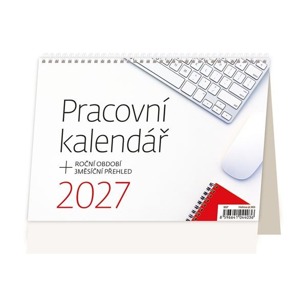 Stolní kalendář 2027 Pracovní