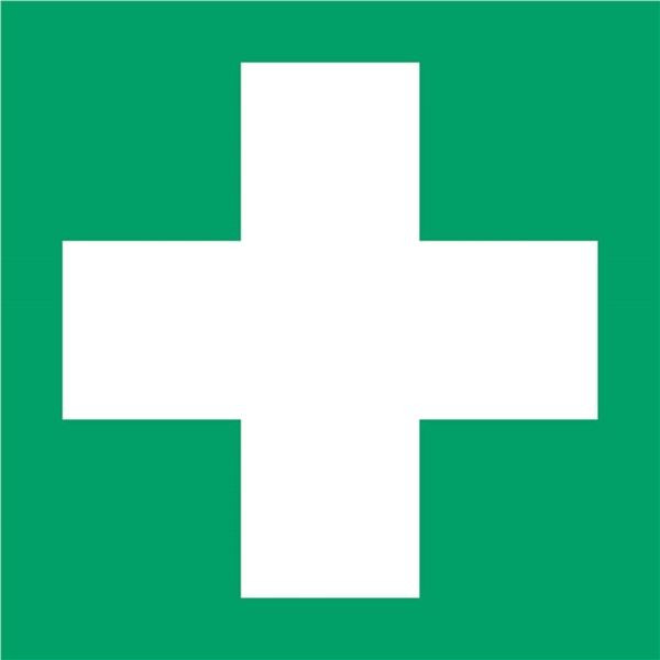 Bezpečnost. etiketa PRVNÍ POMOC Q-C, 20x20cm