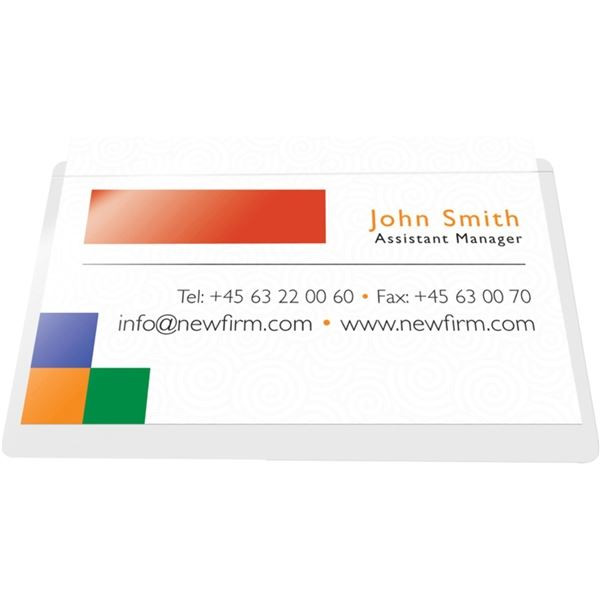 Samol.obaly na vizitky Q-Connect-čiré,6x9,5cm,10ks