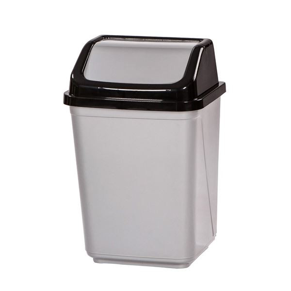 Odpadkový koš Q-Connect - 5 l, stříbrný