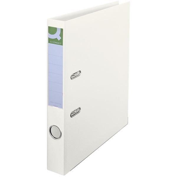 Pák.pořadač Q-Connect - A4, celoplastový, 5cm,bílý