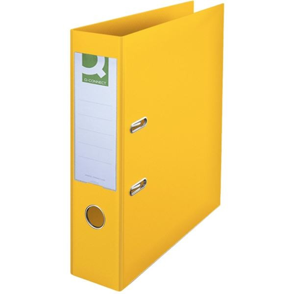 Pák.pořadač Q-C - A4, celoplast, 7,5 cm, žlutý