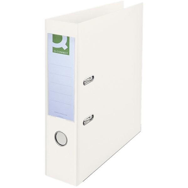 Pák.pořadač Q-Connect - A4, celoplast, 7,5 cm,bílý
