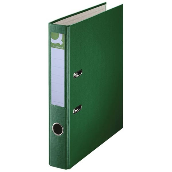 Pák.pořadač Q-Connect - A4, poloplast, 5 cm,zelený