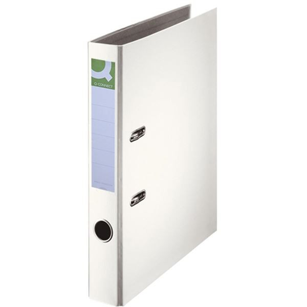 Pák.pořadač Q-Connect - A4, poloplastový, 5cm,bílý