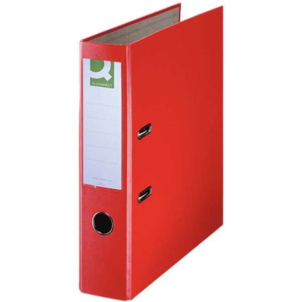 Pák.pořadač Q-C - A4, poloplast, 7,5 cm, červený