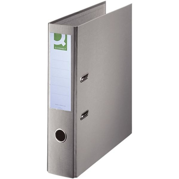 Pák.pořadač Q-Connect - A4, poloplast, 7,5 cm,šedý