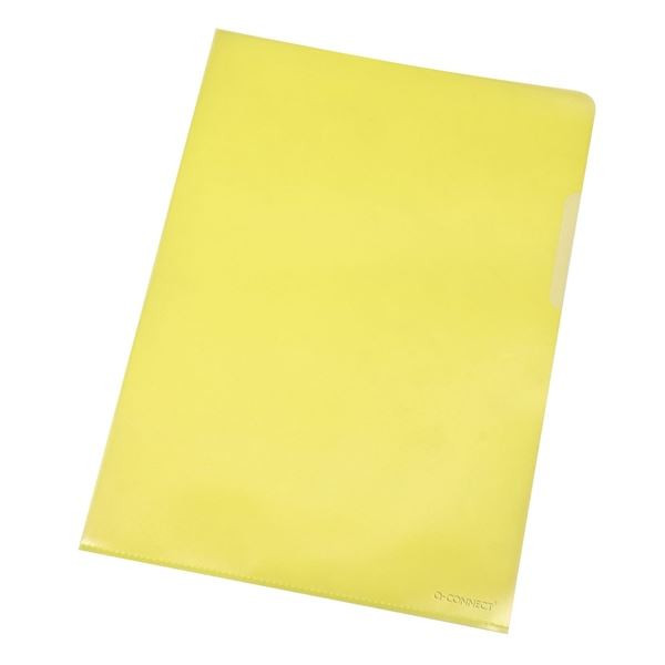 Zakl.obaly L QC - A4, 120 mic, matné, žluté, 10 ks