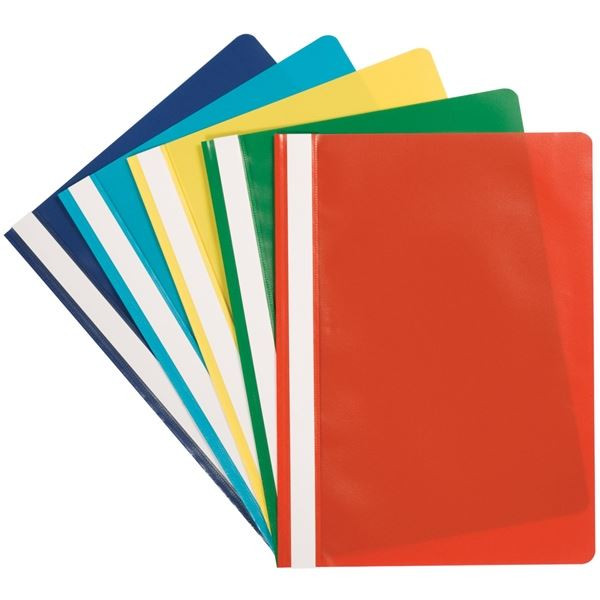 Plast.rychlovazače Q-Connect - A4, mix barev, 5 ks