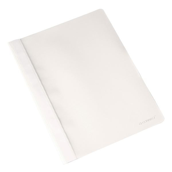 Plast.rychlovazače Q-Connect - A4, bílé, 25 ks