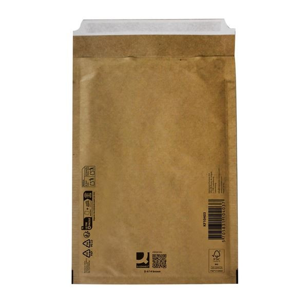 Bubl.obálky Q-C - D/4, 200 x 275 mm, hnědé, 100 ks