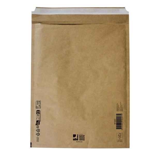 Bubl.obálky Q-C - F/6, 240 x 350 mm, hnědé 10 ks