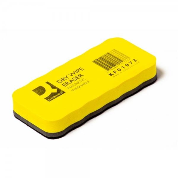 Magnetická stěrka na bílé tabule Q-Connect, žlutá