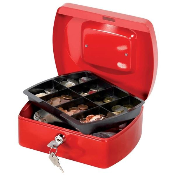 Příruční pokladna Q-Connect s mincovníkem - 20,5 x