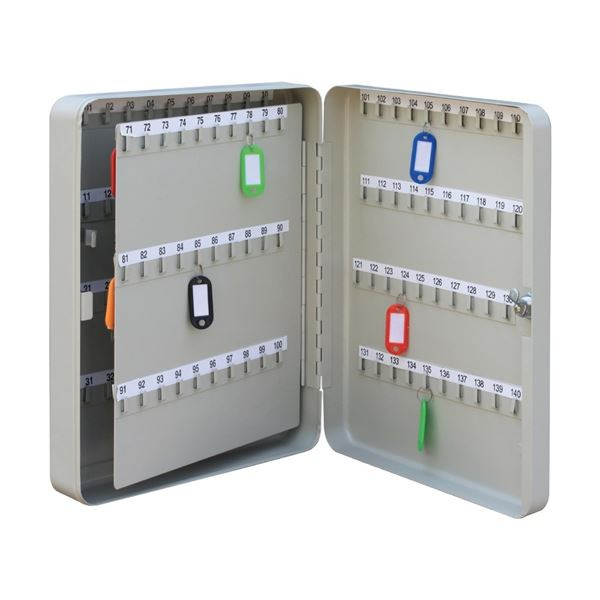 Skříňka na klíče Q-Connect pro 140 klíčů, šedá