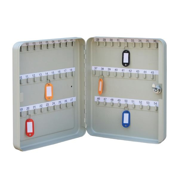 Skříňka na klíče Q-Connect pro 54 klíčů, šedá