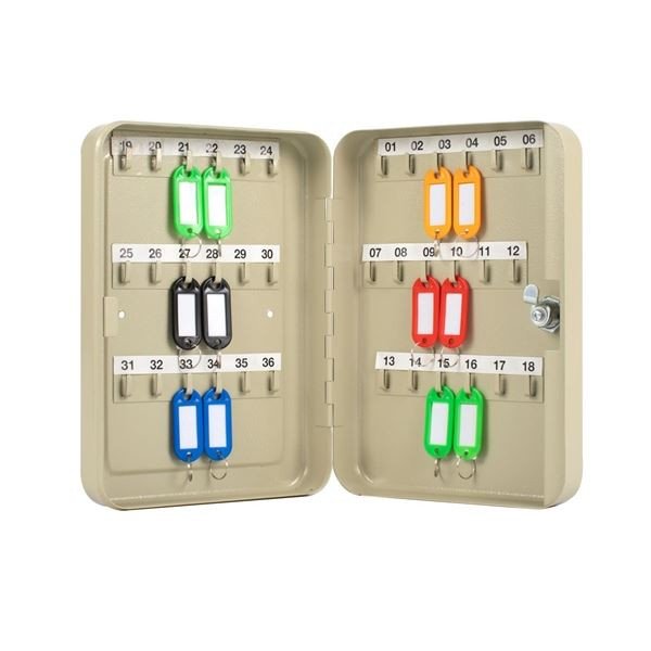 Skříňka na klíče Q-Connect pro 36 klíčů, šedá