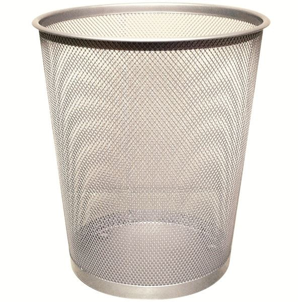 Odpadkový koš Q-Connect, drátěný, 18 l, stříbrný