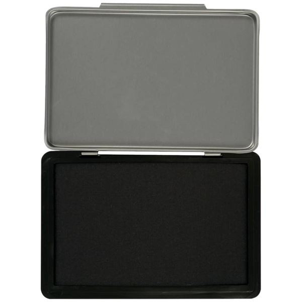 Razítková poduška Q-Connect, 11 x 7 cm, černá