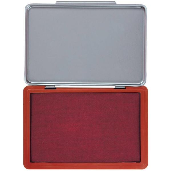 Razítková poduška Q-Connect, 11 x 7 cm, červená