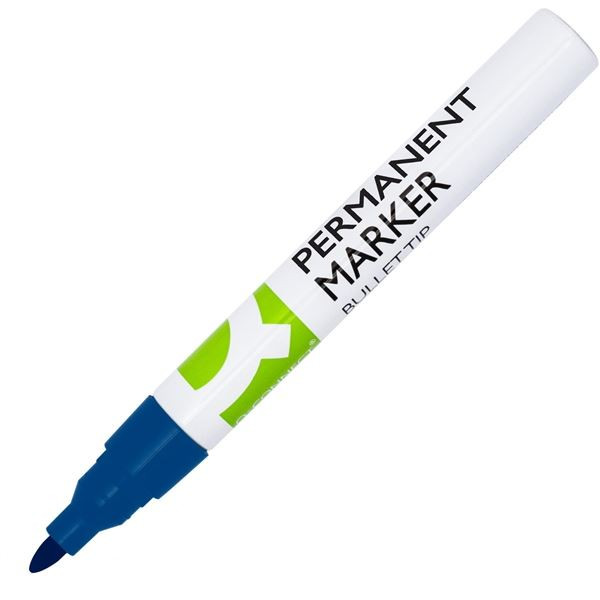 Permanentní popisovač Q-Connect, kulatý, modrý