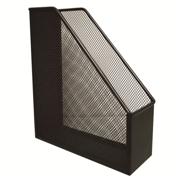 Drátěný stojan na časopisy Q-Connect, černý