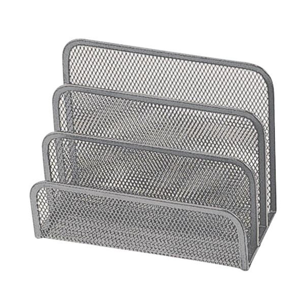 Drátěný stojánek na dopisy Q-Connect, stříbrný