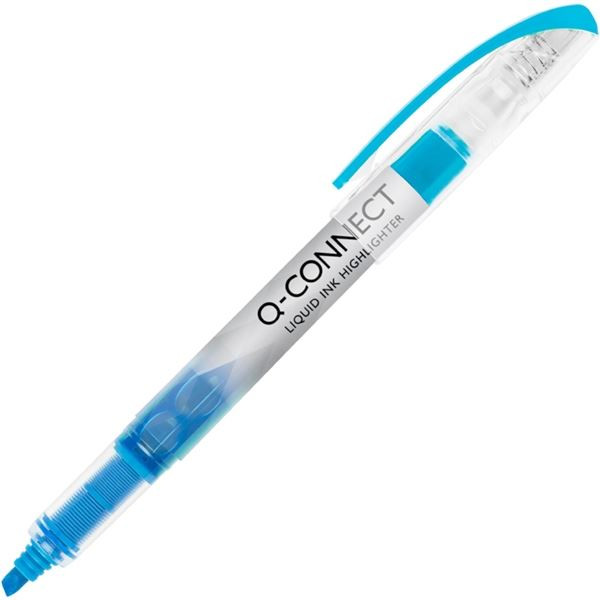 Zvýrazňovač Q-Connect Highlighter, modrý