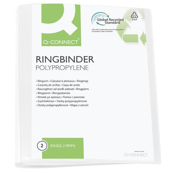 Prezent. 2kr.pořadač Q-C - A4, 2,6 cm, bílý, 1 ks