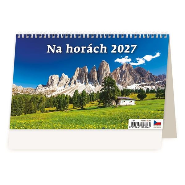 Stolní kalendář 2027 Na horách