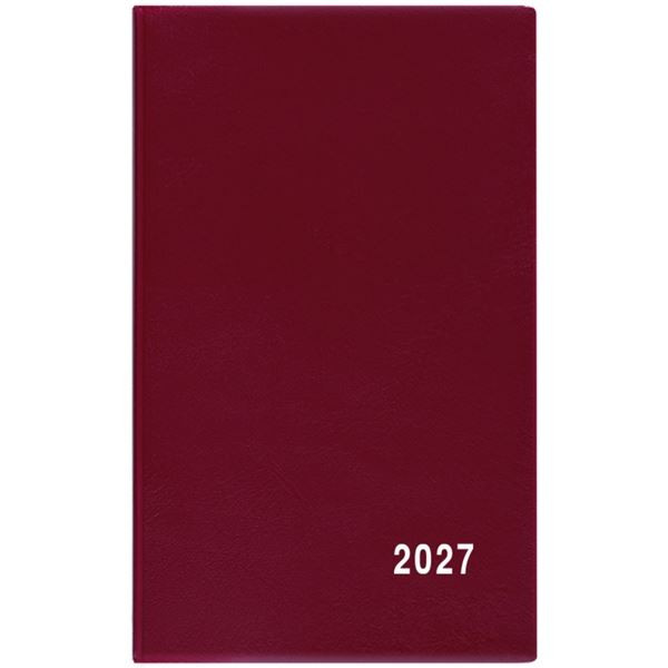 Týdenní diář 2027 PVC - bordó