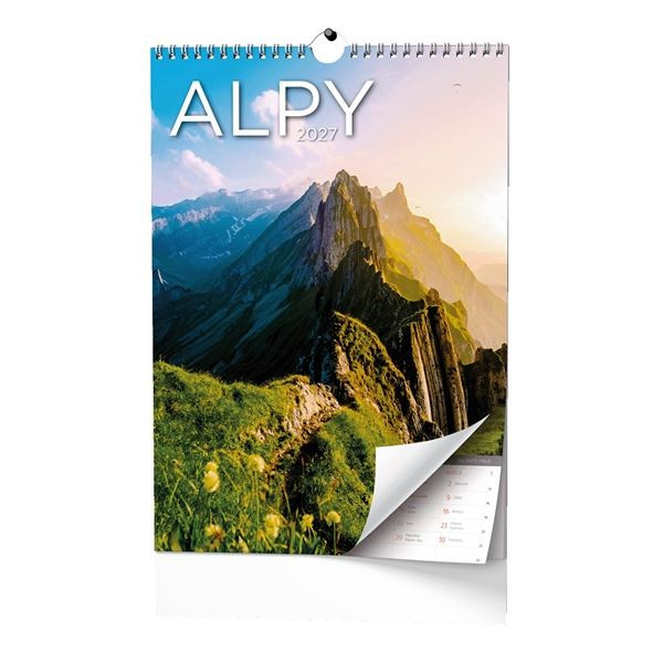 Nástěnný kalendář 2027 Alpy