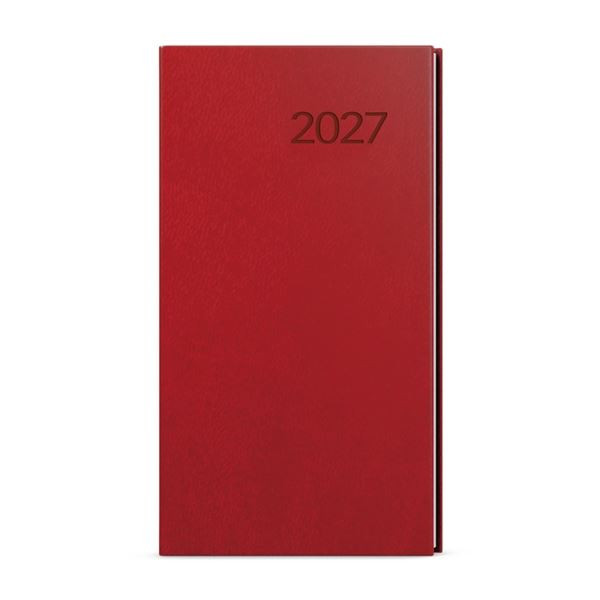 Týdenní kapesní diář 2027 Vivella - bordó