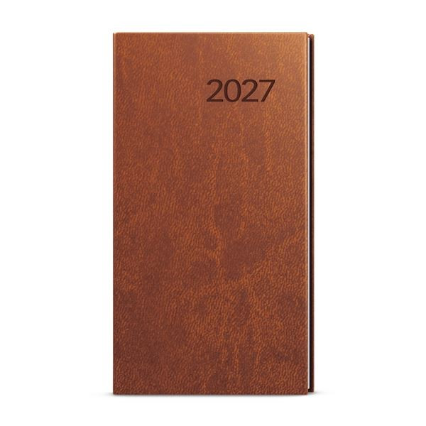 Týdenní kapesní diář 2027 Vivella - hnědý