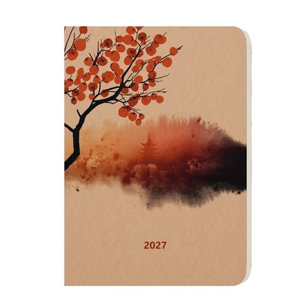 Denní diář 2027 Kraft -  A5, Zen