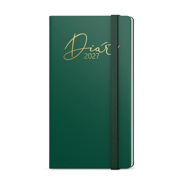 Týdenní kapesní diář 2027 Luxi - zelený