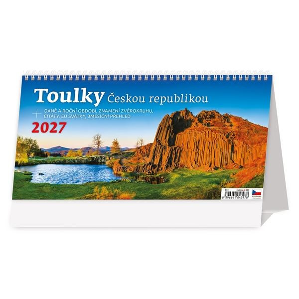 Stolní kalendář 2027 Toulky Českou republikou