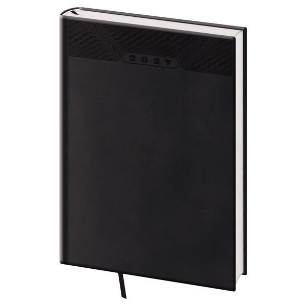 Týdenní diář 2027 Print Classic - A5, černý