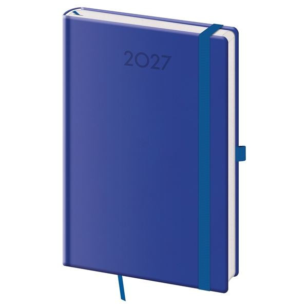 Týdenní diář 2027 Print Plus - A5, modrý