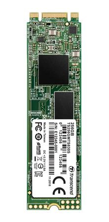 TRANSCEND MTS830S 256GB SSD disk M.2, 2280 SATA III 6Gb/s (3D TLC), 530MB/s R, 400MB/s W
