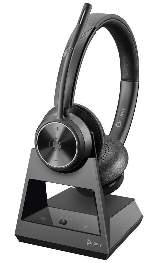 Poly Savi 7320-M Office Stereo DECT 1880-1900 MHz Headset EMEA - INTL English Loc Euro plug