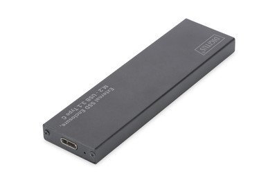 DIGITUS USB Type-C 3.1 Externí SSD skříň M.2 (NGFF) B-Key, alu pouzdro, černá, chipset: EP9461E chipset: EP9461E