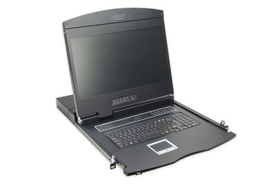 DIGITUS Digitus modularizovaná TFT konzole 48,3 cm (19 ") bez klávesnice, bez modulu KVM RAL 9005 černá barva