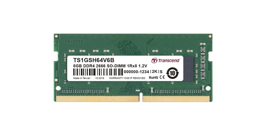 Transcend paměť 8GB SODIMM DDR4 2666 1Rx8 CL19