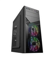 EUROCASE skříň ML N6-560B, ATX, 2x USB-A, 1x USB-C, 2x 120mm ARGB Fan, černá