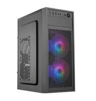 EUROCASE skříň ML N6-530B, ATX, 2x USB-A, 2x 120mm ARGB Fan, černá