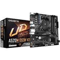 GIGABYTE MB Sc AM4 A520M DS3H V2, AMD A520, 4xDDR4, 1xHDMI, 1xDP, mATX