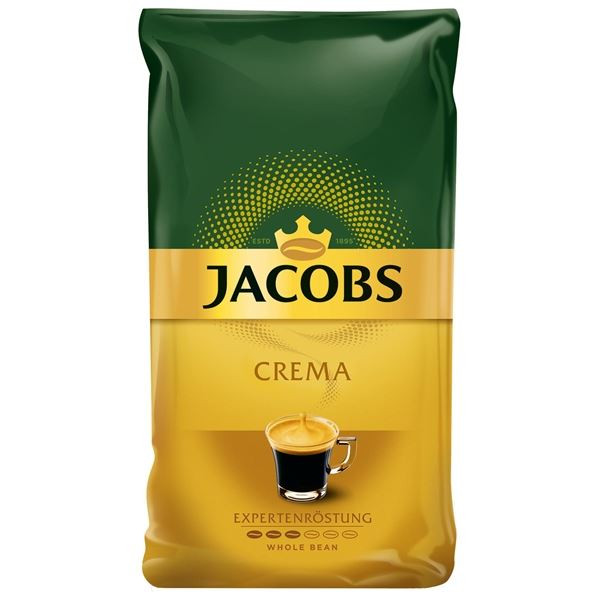Zrnková káva Jacobs Crema, 1000 g
