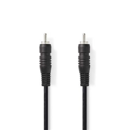 Nedis CAGB24170BK20 - Digitální Audio kabel | RCA Zástrčka - RCA Zástrčka | 2 m | Černá barva